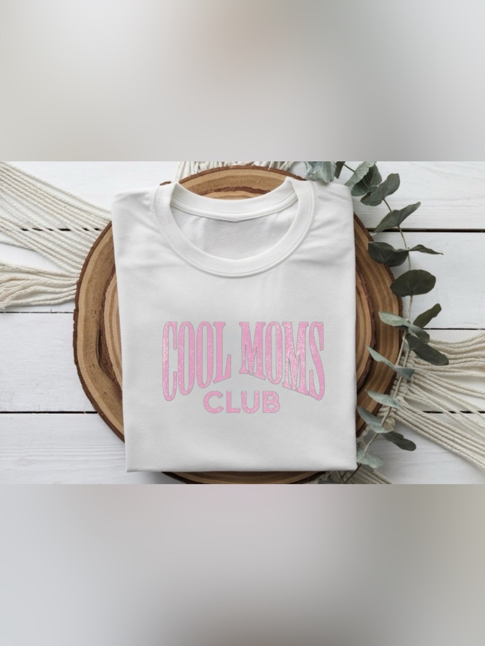 Cool Moms Club Shirt Trendy Pink Graphic Mom Tee